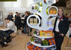 The Capespan stand was very busy pictured here is Adele Akermann.